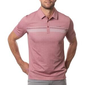 TravisMathew Over The Water Mens Short Sleeve Golf Polo Shirt Red Size XXL